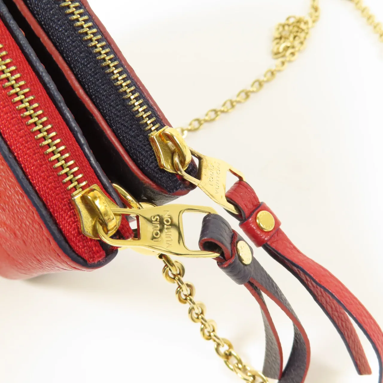 LOUIS VUITTON M63916 肩背包 牛皮 海軍藍 / 紅色 / Blue/Red 牛皮 中古品A - 縮圖 6