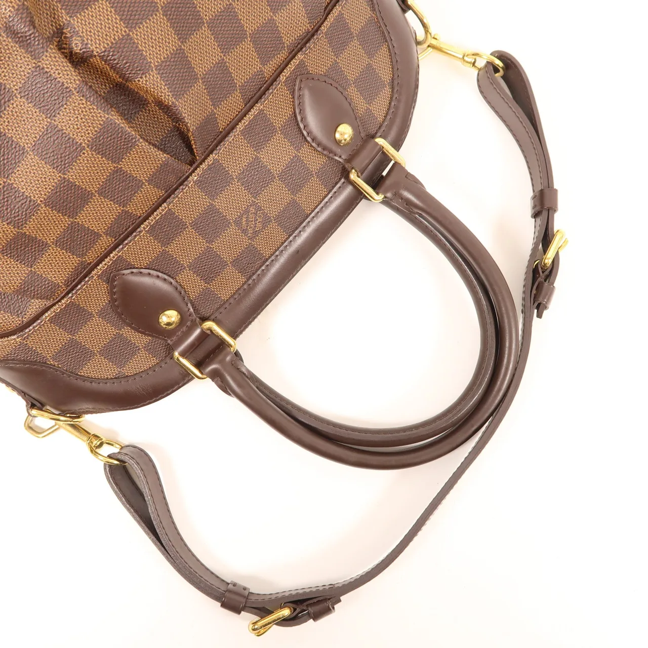 LOUIS VUITTON Trevi N51977 兩用包 塗層帆布 棕色 塗層帆布 中古品B - 縮圖 8