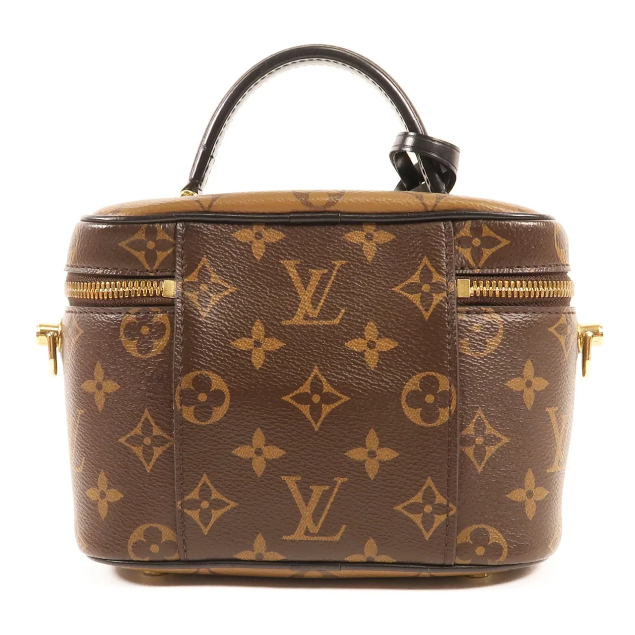 LOUIS VUITTON Vanity M45165 兩用包 塗層帆布 棕色 塗層帆布 中古品A - 縮圖 2