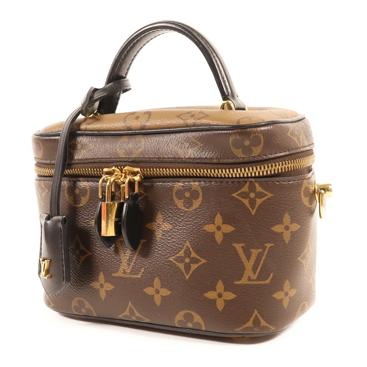 LOUIS VUITTON Vanity M45165 兩用包 塗層帆布 棕色 塗層帆布 中古品A - 縮圖 3