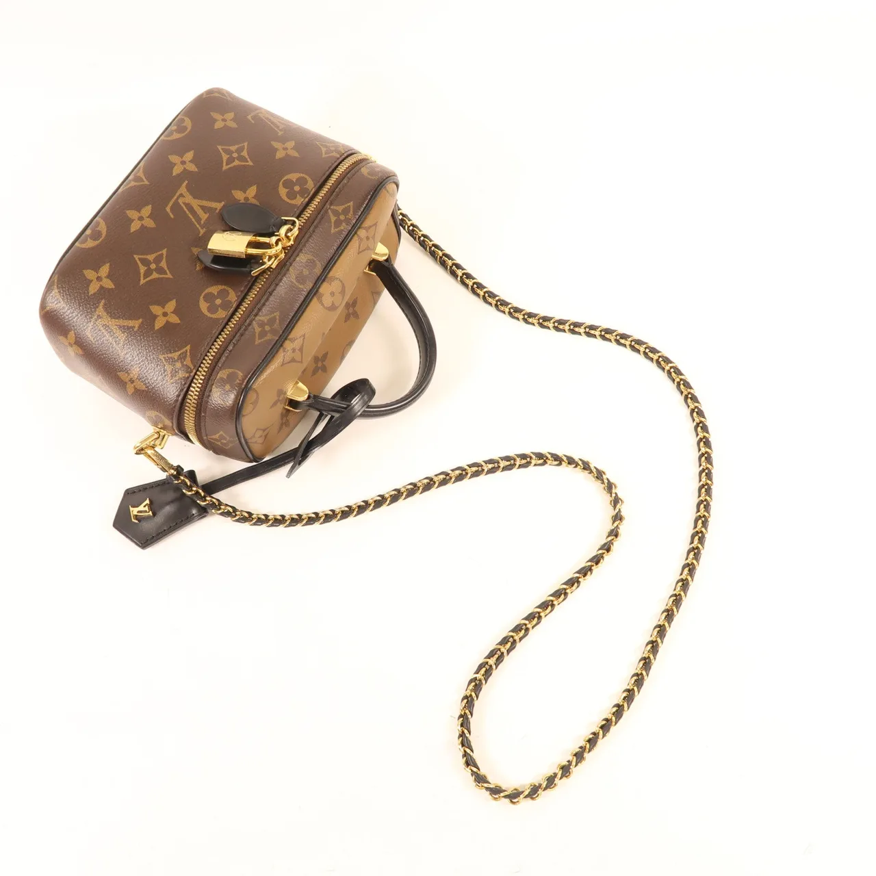 LOUIS VUITTON Vanity M45165 兩用包 塗層帆布 棕色 塗層帆布 中古品A - 縮圖 9