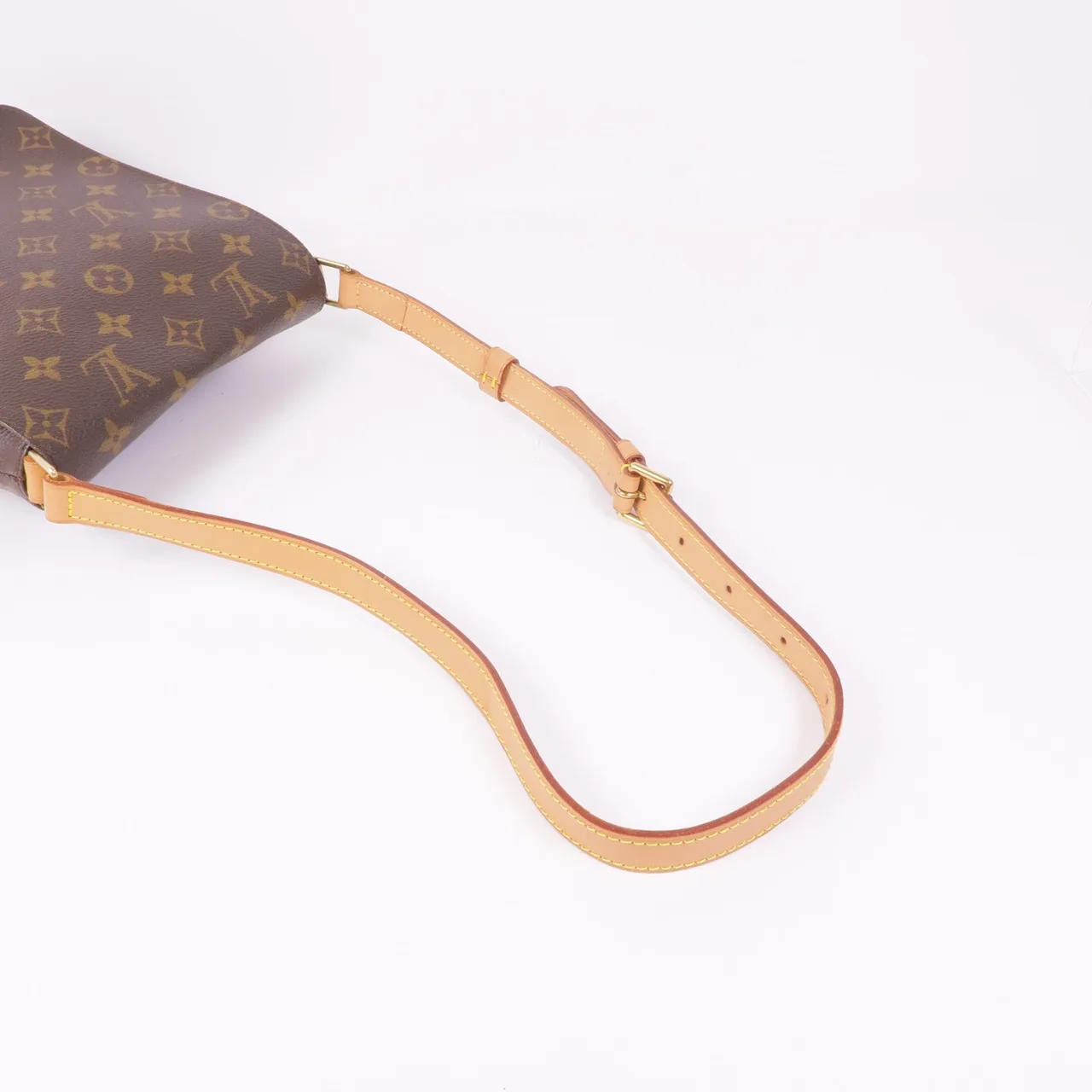LOUIS VUITTON Musette Salsa M51258 肩背包 塗層帆布 棕色 塗層帆布 中古品B - 縮圖 5