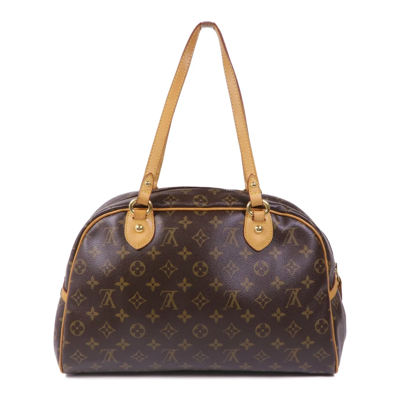 LOUIS VUITTON Montorgueil M95566 肩背包 塗層帆布 棕色 塗層帆布 中古品C - 縮圖 2