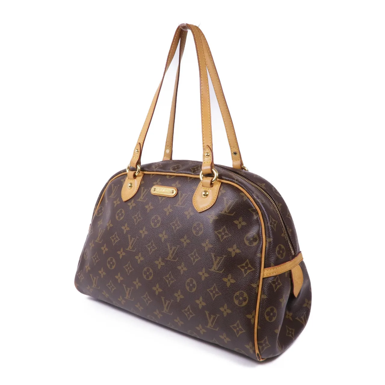 LOUIS VUITTON Montorgueil M95566 肩背包 塗層帆布 棕色 塗層帆布 中古品C - 縮圖 3
