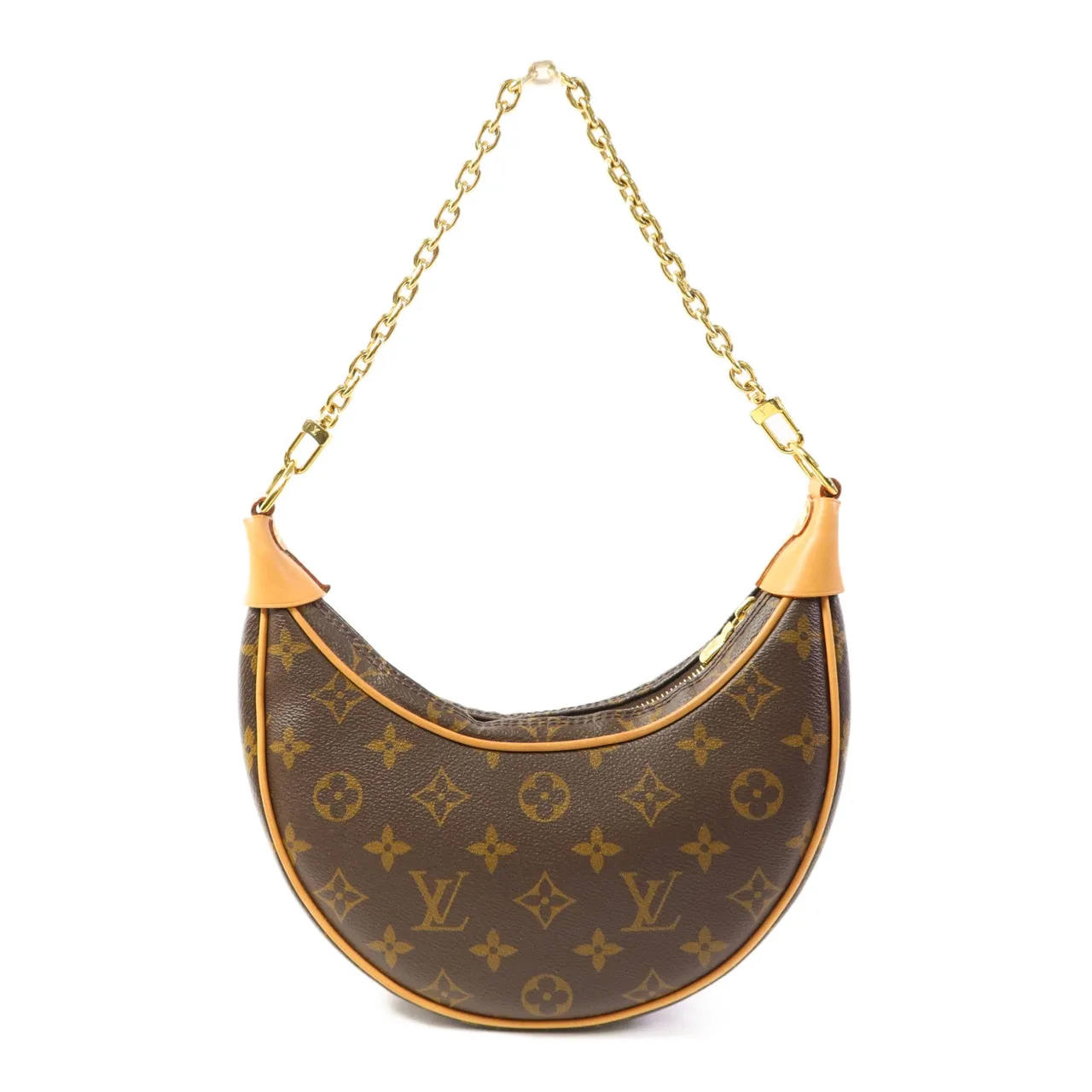 LOUIS VUITTON Loop M81098 兩用包 塗層帆布 棕色 塗層帆布 中古品B - 縮圖 2