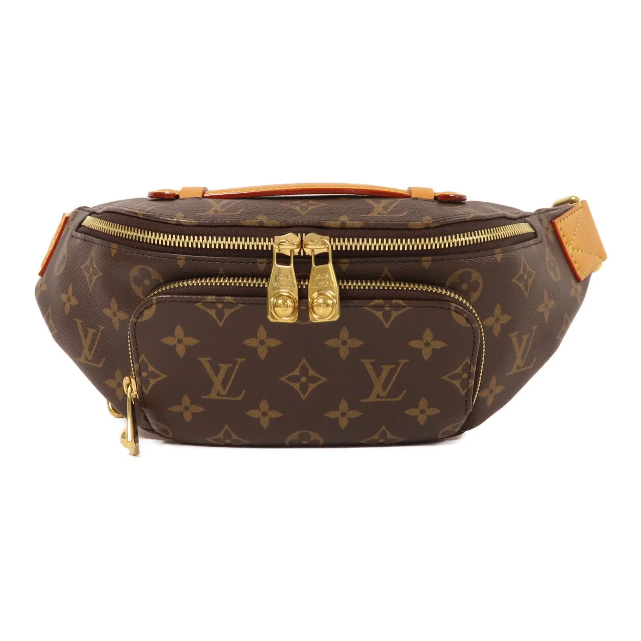 LOUIS VUITTON Bumbag M14019 腰包 塗層帆布 黑色 / Brown