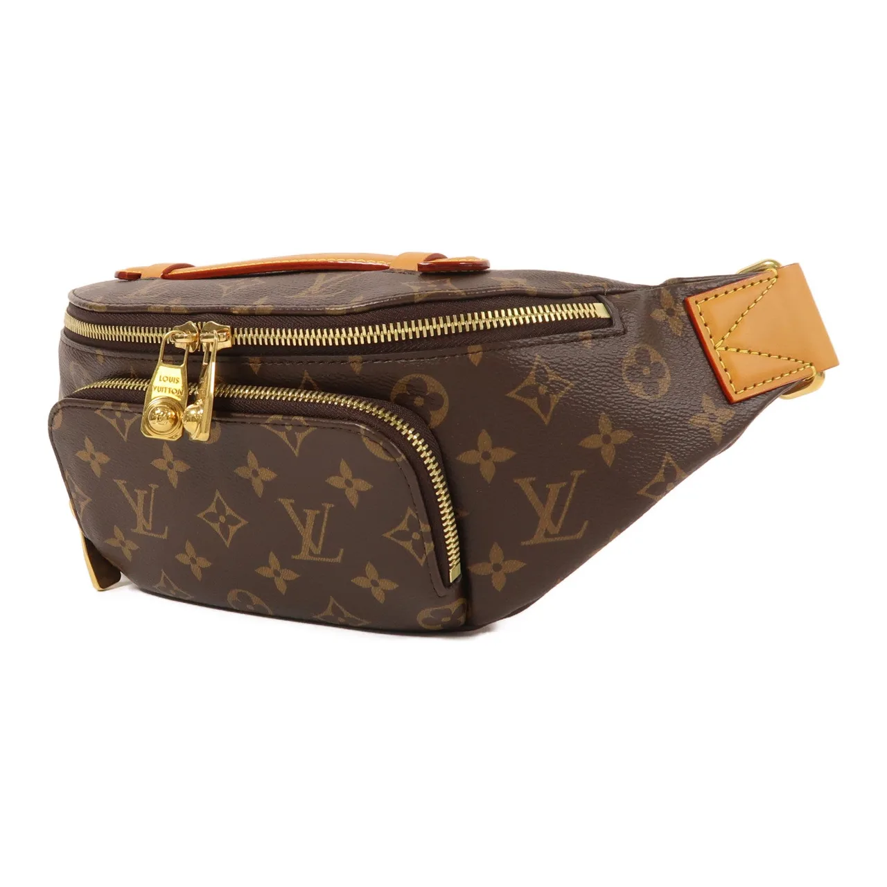 LOUIS VUITTON Bumbag M14019 腰包 塗層帆布 黑色 / Brown 塗層帆布 中古品A - 縮圖 3
