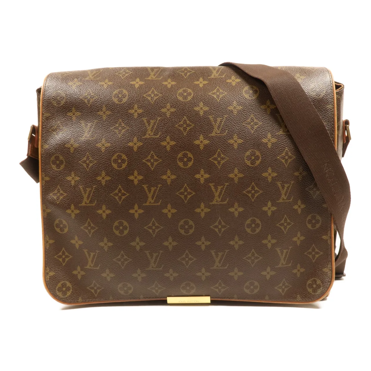 LOUIS VUITTON Abbesses M45257 肩背包 塗層帆布 棕色