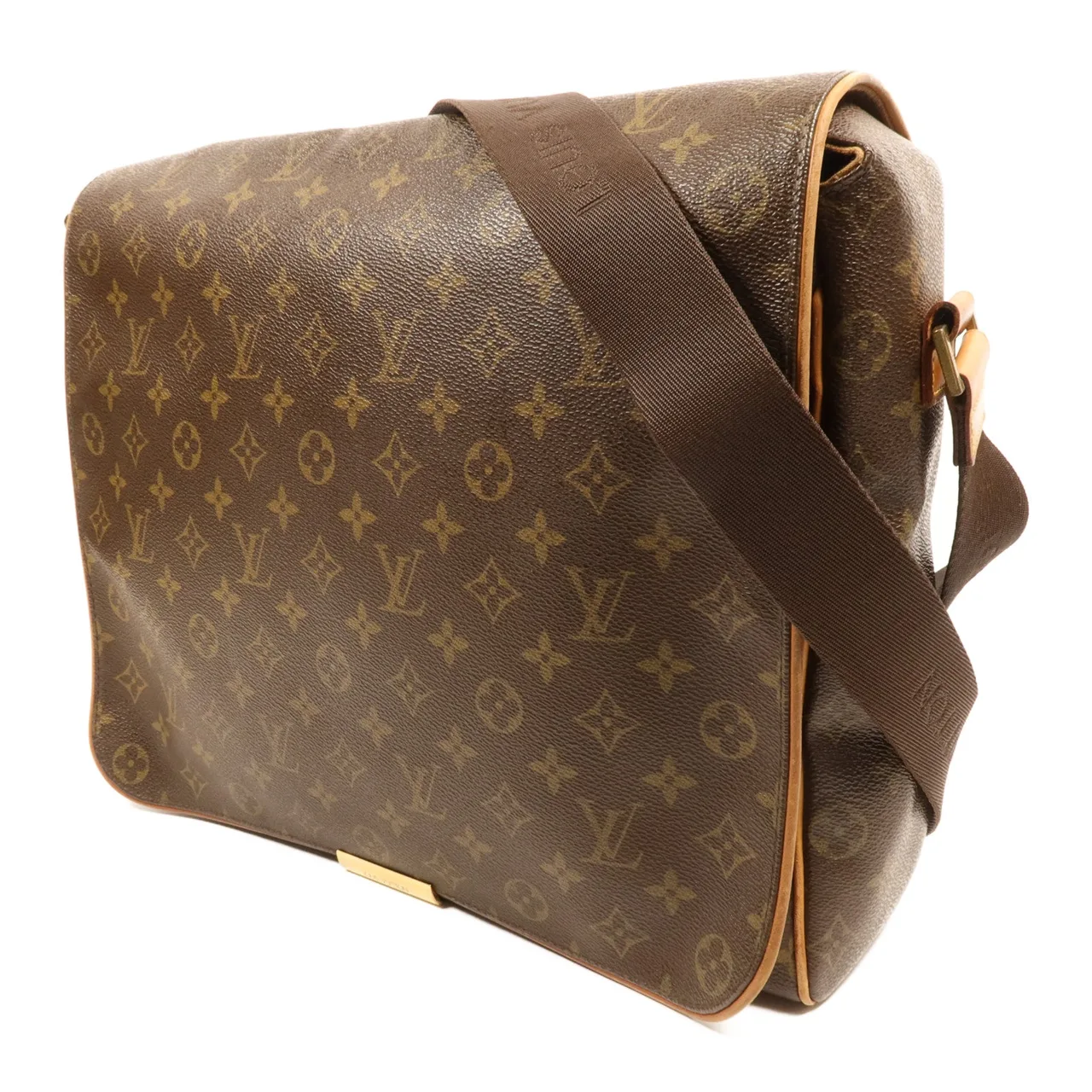 LOUIS VUITTON Abbesses M45257 肩背包 塗層帆布 棕色 塗層帆布 中古品C - 縮圖 3