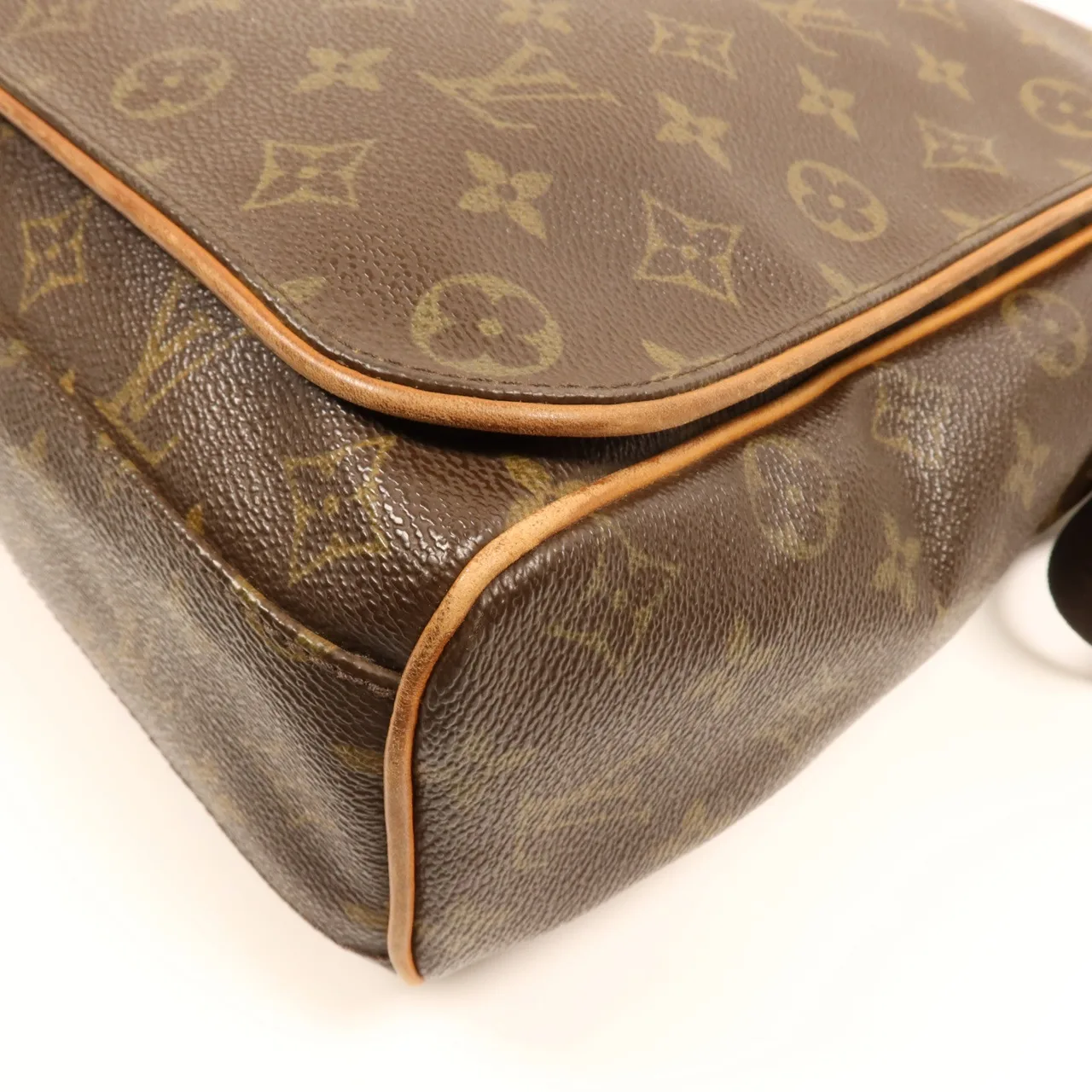 LOUIS VUITTON Abbesses M45257 肩背包 塗層帆布 棕色 塗層帆布 中古品C - 縮圖 5