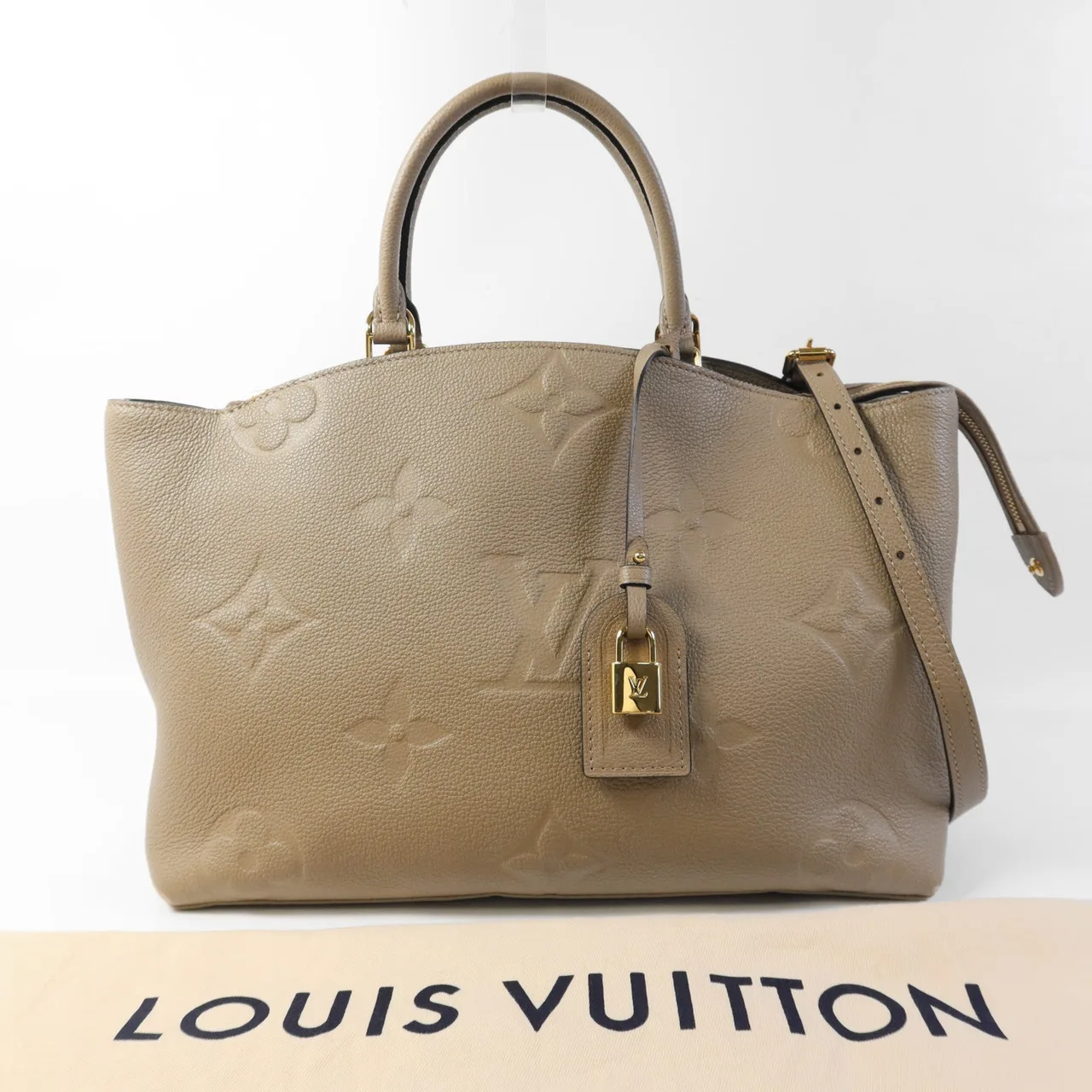 LOUIS VUITTON Grand Palais M45833 兩用包 牛皮 米色 / Beige 牛皮 中古品B - 縮圖 15