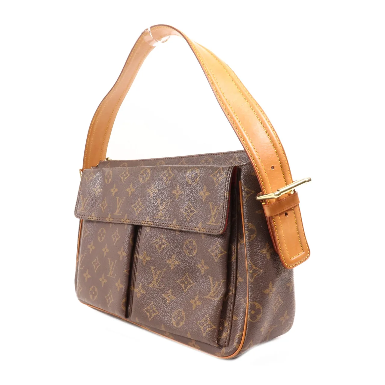 LOUIS VUITTON Viva Cite M51163 肩背包 塗層帆布 棕色 塗層帆布 中古品B - 縮圖 3