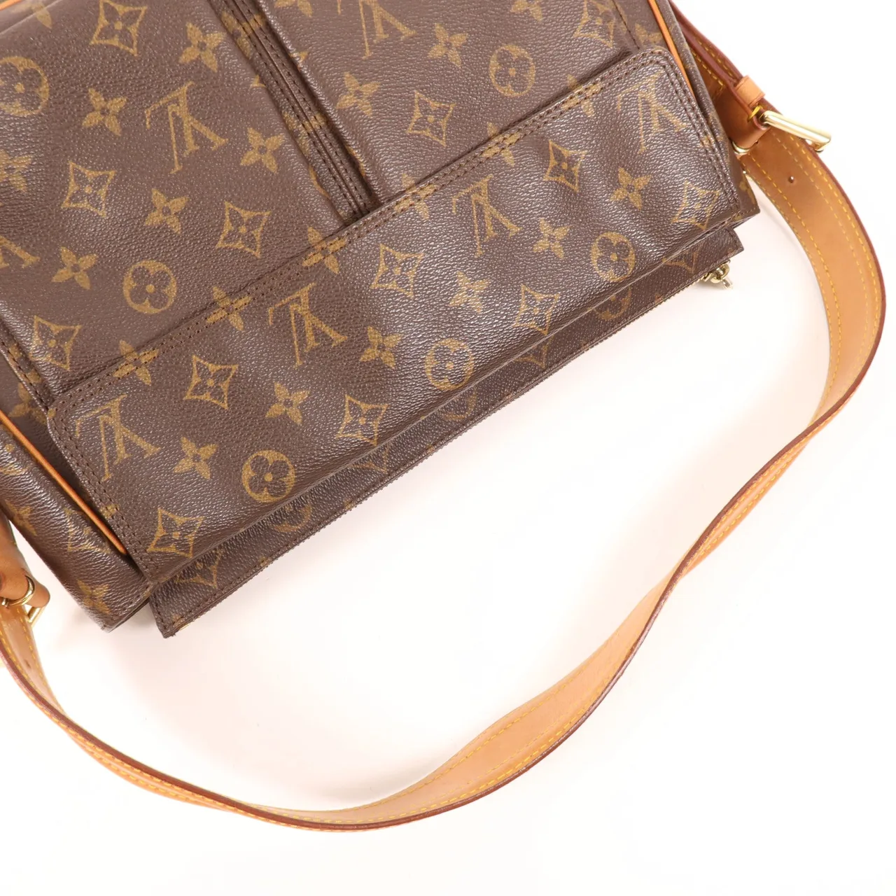 LOUIS VUITTON Viva Cite M51163 肩背包 塗層帆布 棕色 塗層帆布 中古品B - 縮圖 8