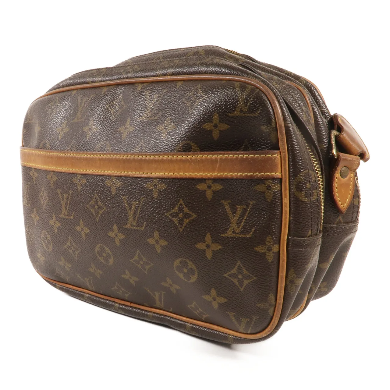 LOUIS VUITTON Reporter M45254 肩背包 塗層帆布 棕色 塗層帆布 中古品C - 縮圖 3