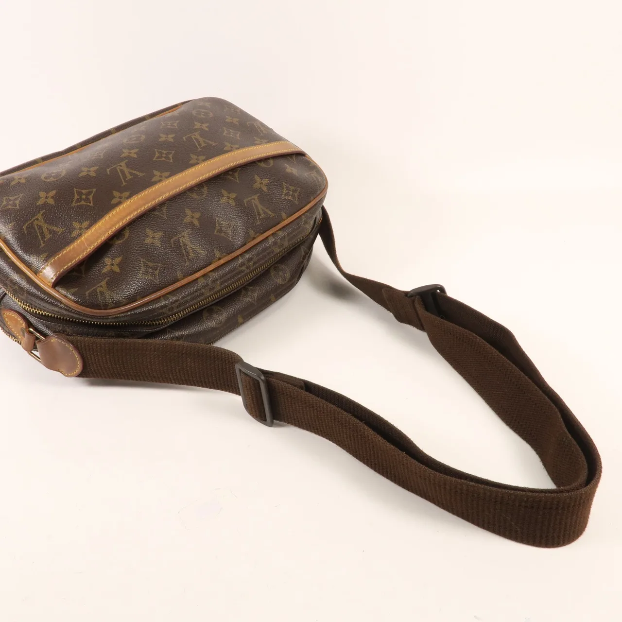 LOUIS VUITTON Reporter M45254 肩背包 塗層帆布 棕色 塗層帆布 中古品C - 縮圖 8