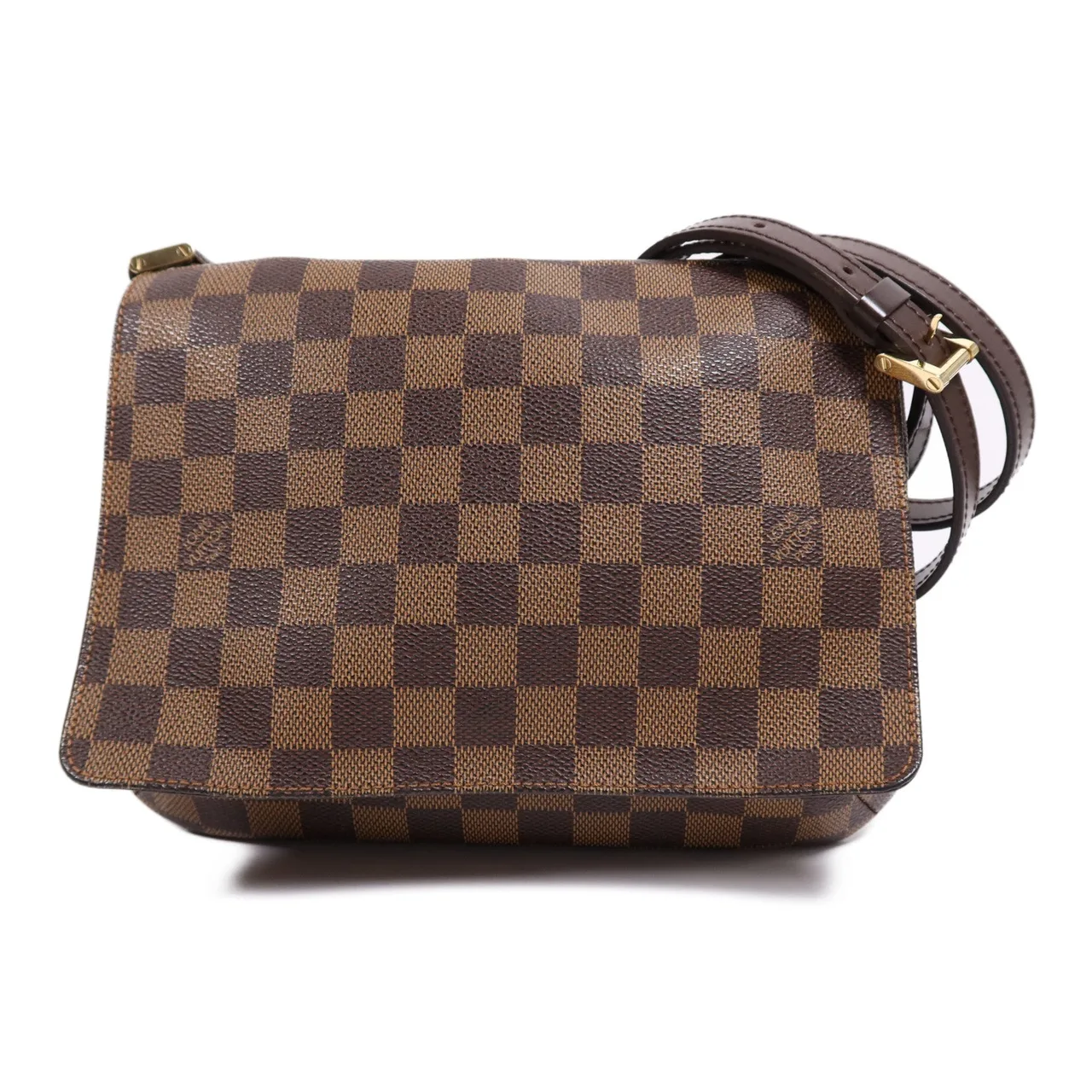 LOUIS VUITTON Musette Tango N51301 Shoulder Bag Coated Canvas 棕色