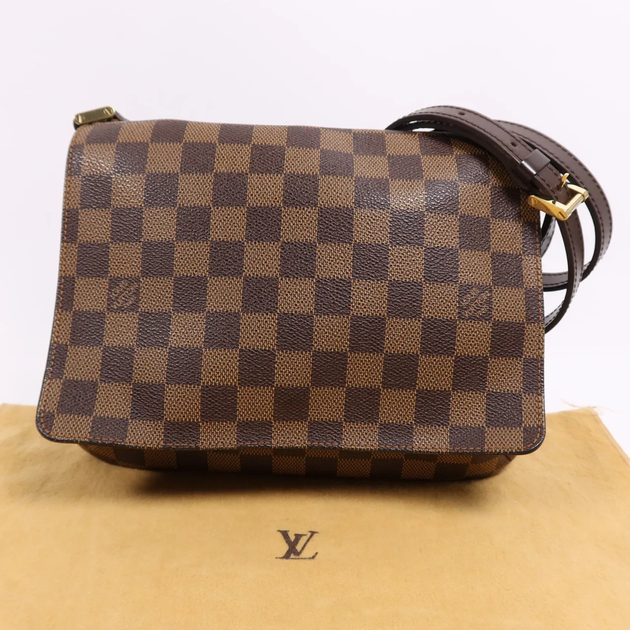 LOUIS VUITTON Musette Tango N51301 肩背包 塗層帆布 棕色 塗層帆布 中古品B - 縮圖 10