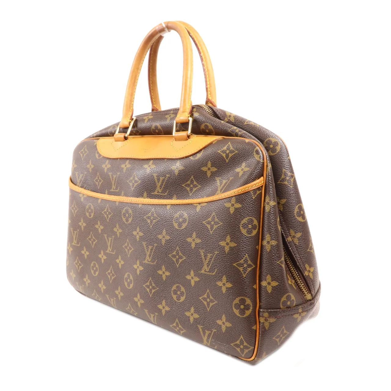 LOUIS VUITTON Deauville M47270 手提包 塗層帆布 棕色 塗層帆布 中古品B - 縮圖 3