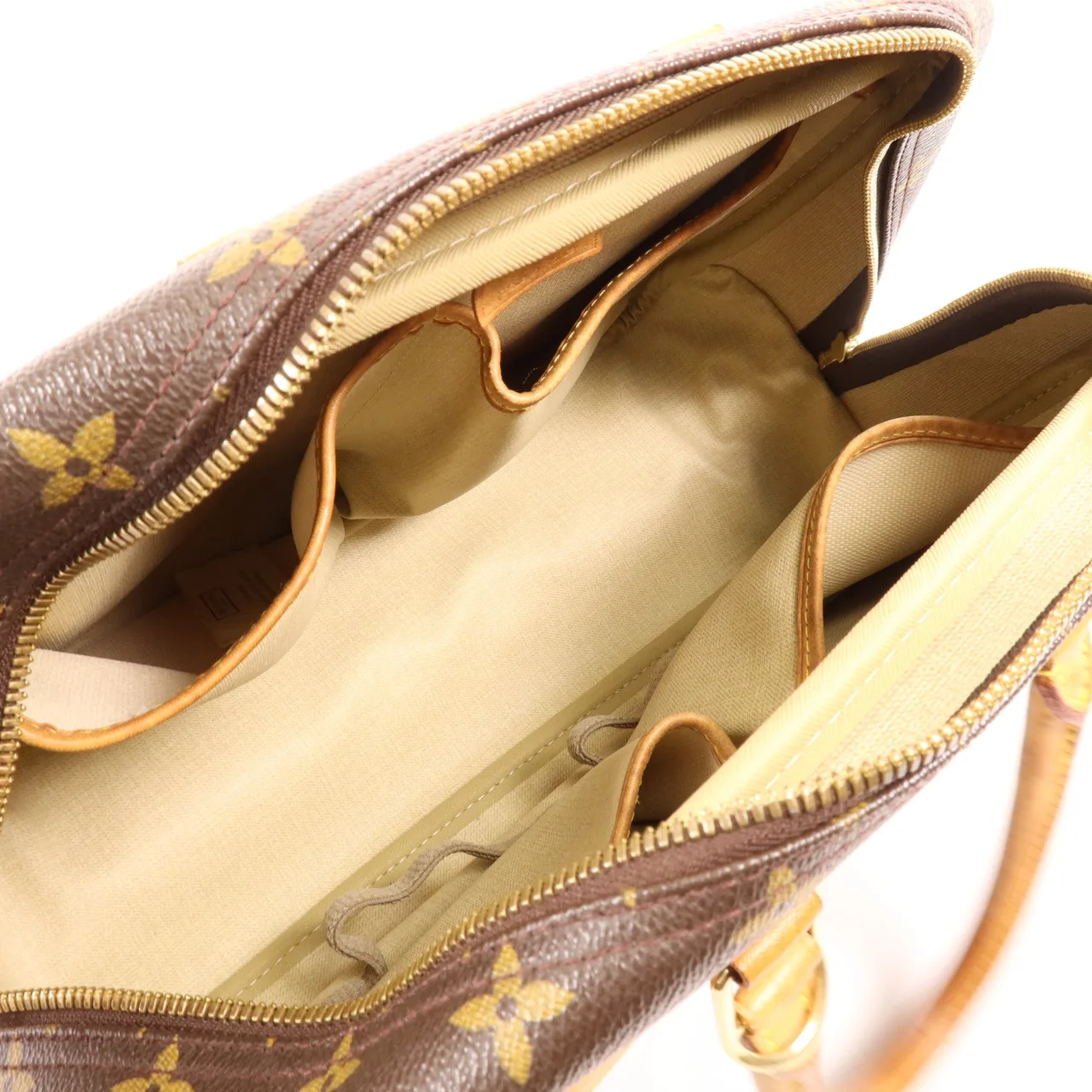 LOUIS VUITTON Deauville M47270 手提包 塗層帆布 棕色 塗層帆布 中古品B - 縮圖 5