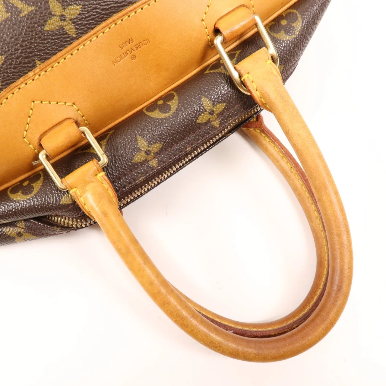 LOUIS VUITTON Deauville M47270 手提包 塗層帆布 棕色 塗層帆布 中古品B - 縮圖 8