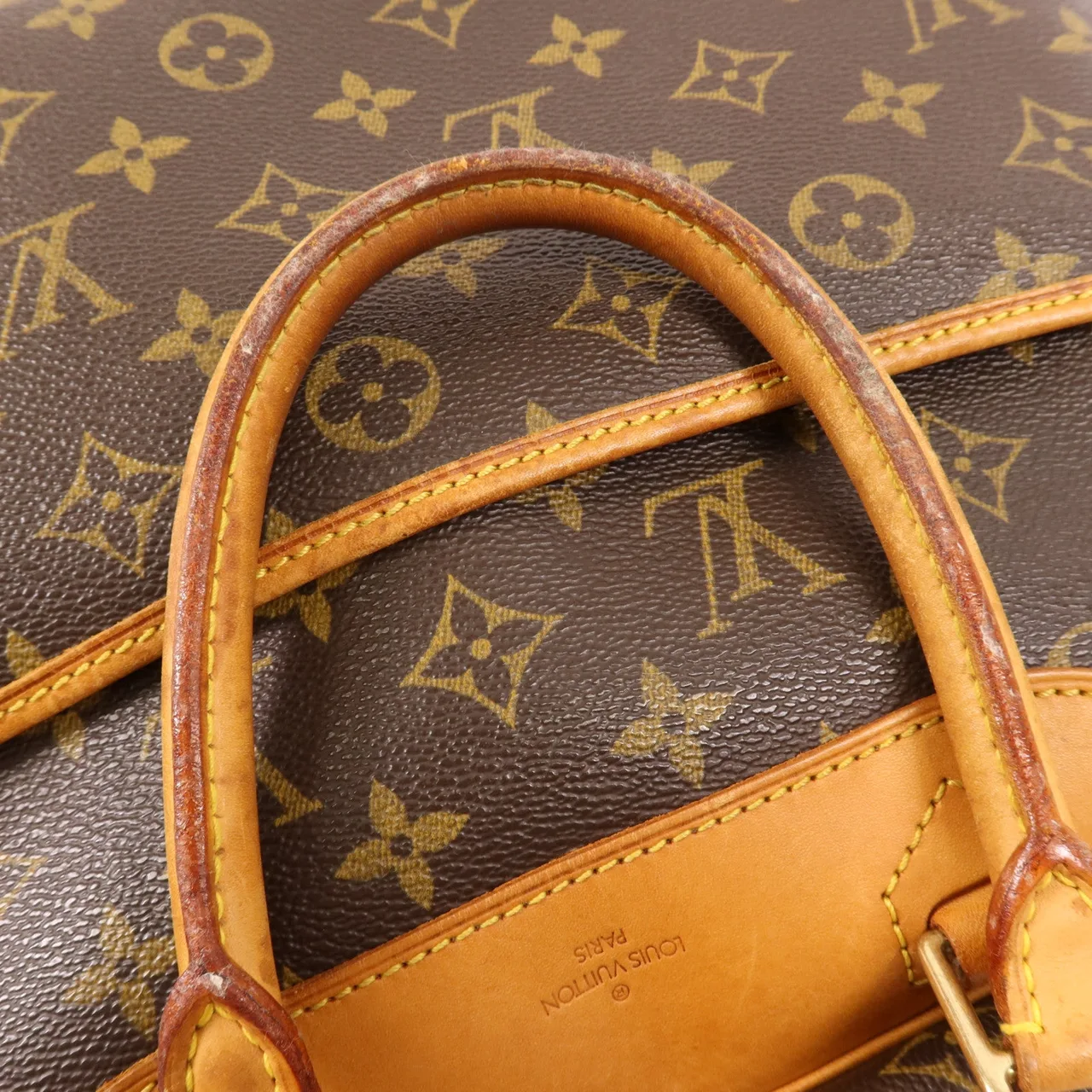 LOUIS VUITTON Deauville M47270 手提包 塗層帆布 棕色 塗層帆布 中古品B - 縮圖 14