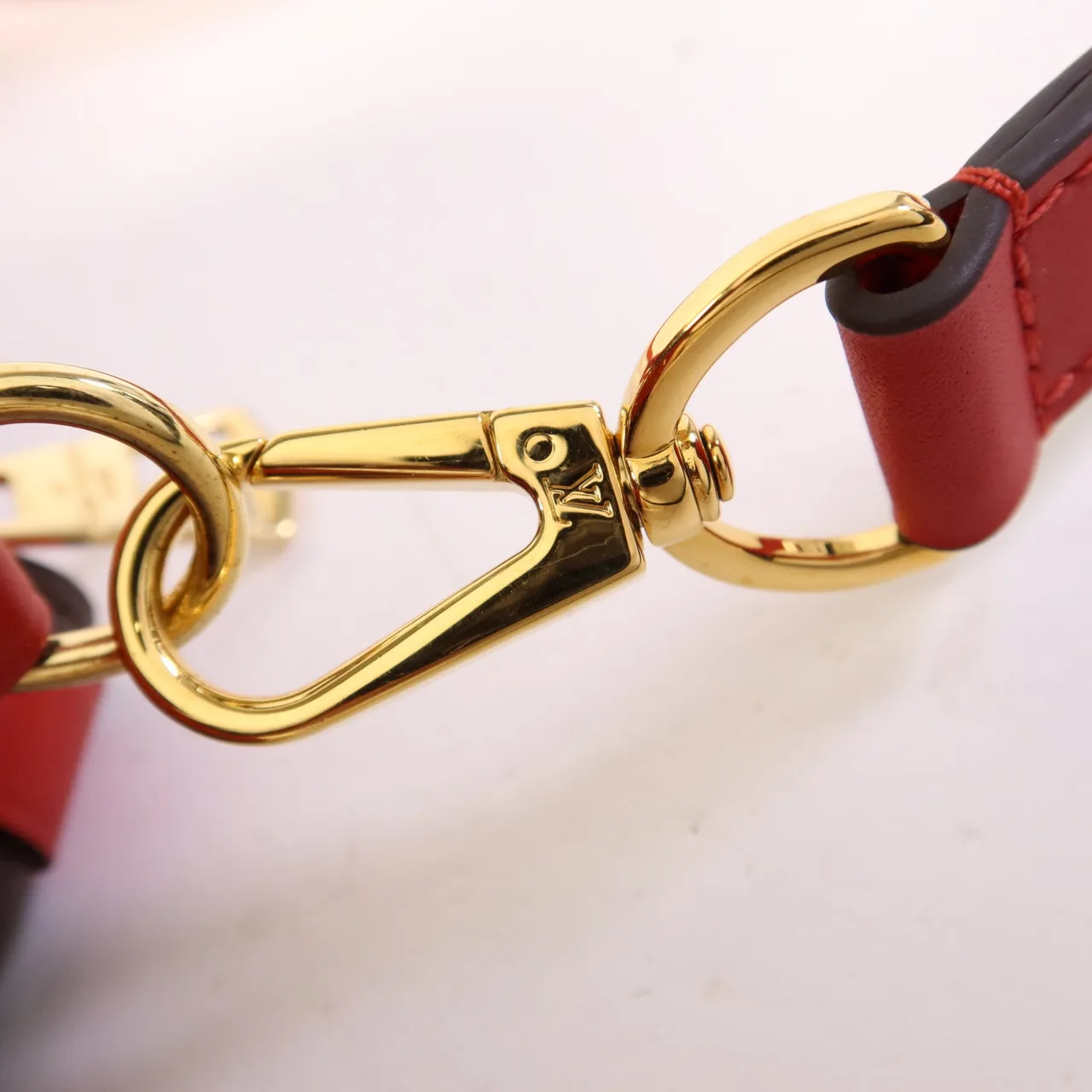 LOUIS VUITTON Soufflot M44818 兩用包 塗層帆布 棕色 / 紅色 / Red 塗層帆布 中古品A - 縮圖 9