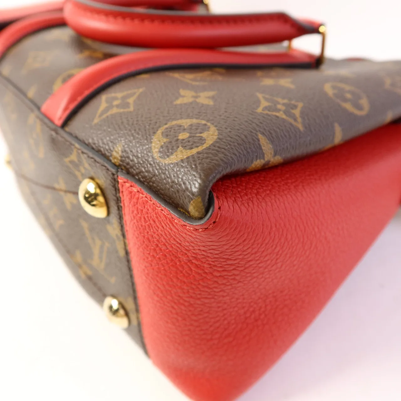 LOUIS VUITTON Soufflot M44818 兩用包 塗層帆布 棕色 / 紅色 / Red 塗層帆布 中古品A - 縮圖 11
