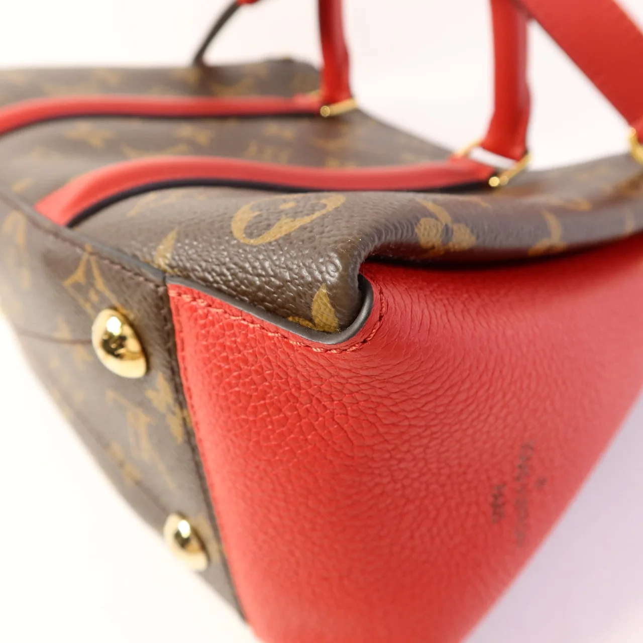 LOUIS VUITTON Soufflot M44818 兩用包 塗層帆布 棕色 / 紅色 / Red 塗層帆布 中古品A - 縮圖 13