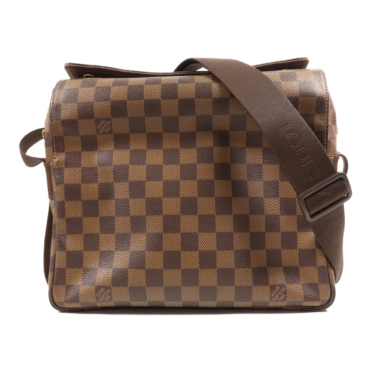LOUIS VUITTON Naviglio N45255 肩背包 塗層帆布 棕色