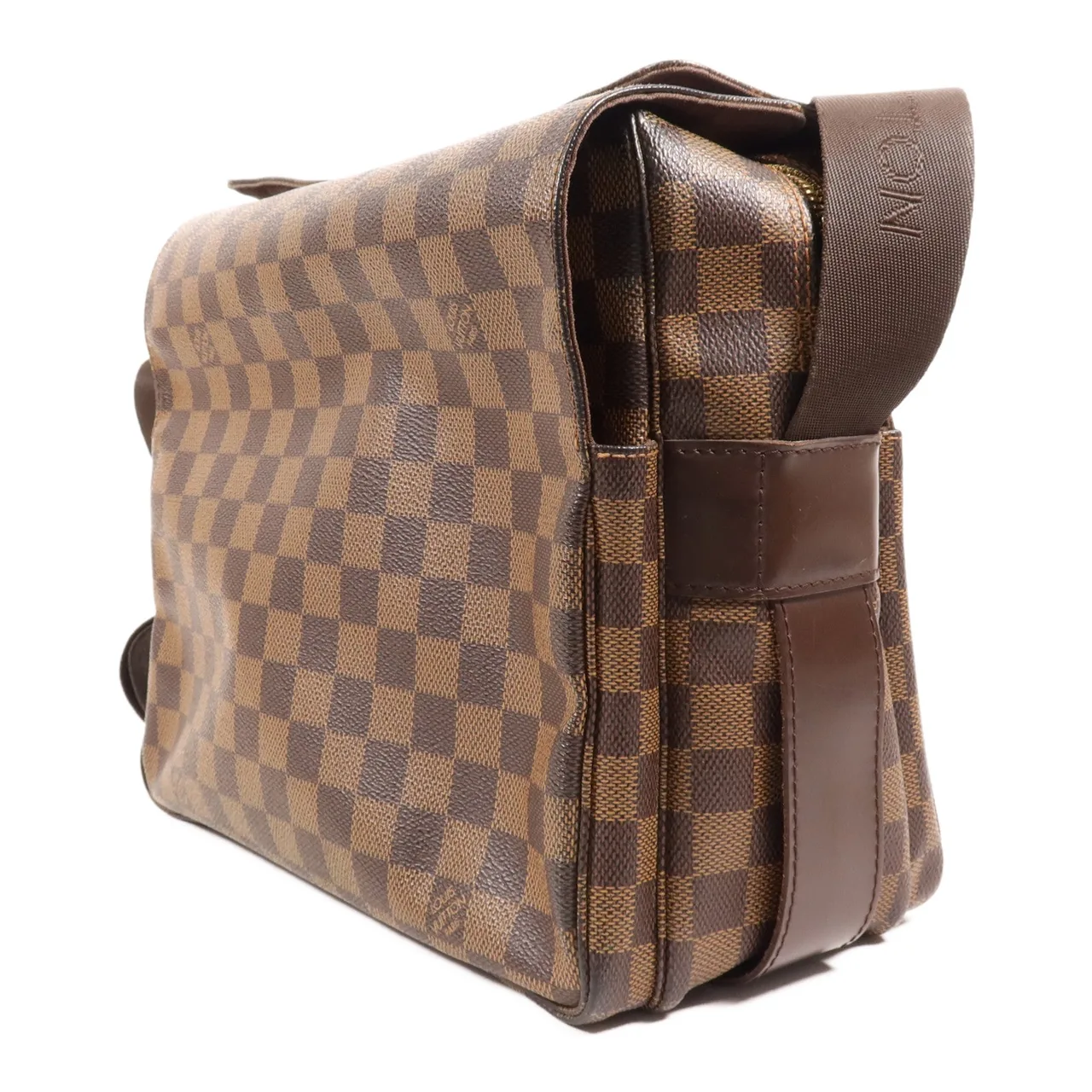 LOUIS VUITTON Naviglio N45255 肩背包 塗層帆布 棕色 塗層帆布 中古品A - 縮圖 3