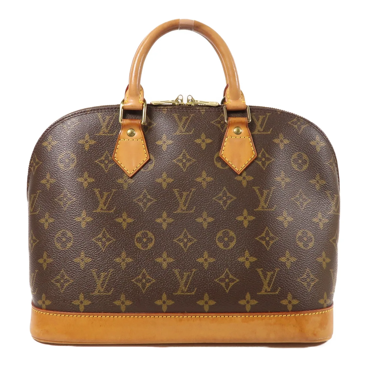 LOUIS VUITTON Alma M51130 手提包 塗層帆布 棕色