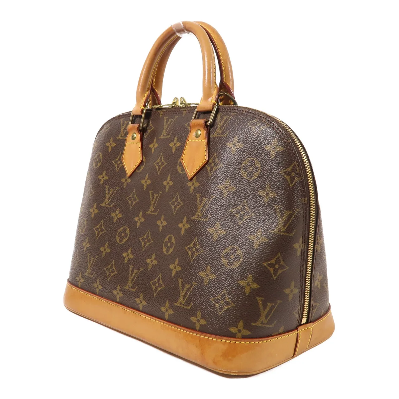 LOUIS VUITTON Alma M51130 手提包 塗層帆布 棕色 塗層帆布 中古品B - 縮圖 3