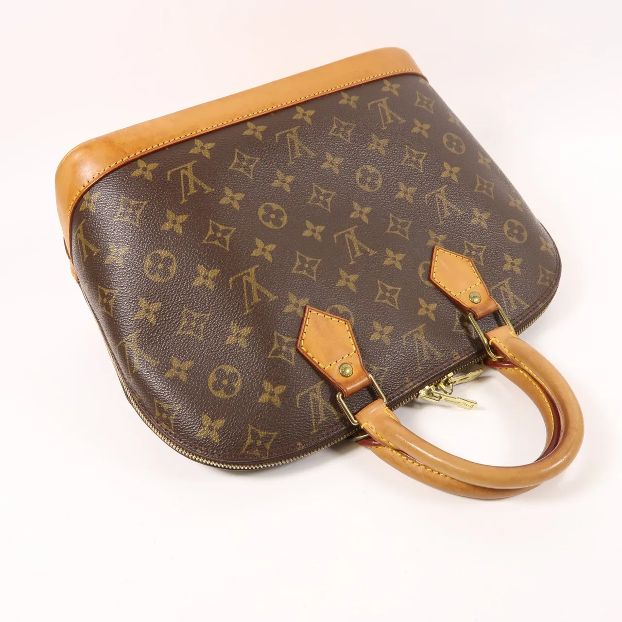 LOUIS VUITTON Alma M51130 手提包 塗層帆布 棕色 塗層帆布 中古品B - 縮圖 8