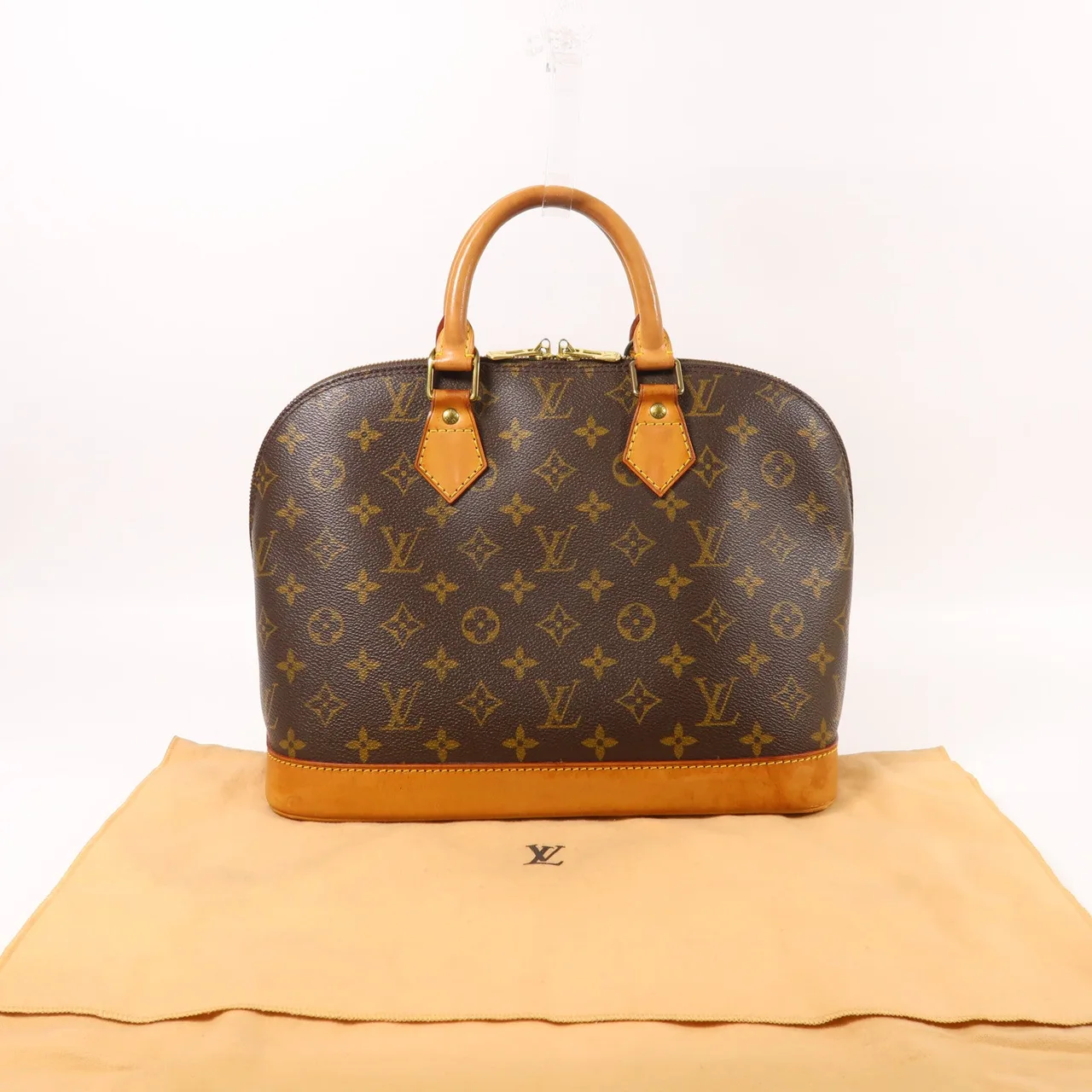 LOUIS VUITTON Alma M51130 手提包 塗層帆布 棕色 塗層帆布 中古品B - 縮圖 9