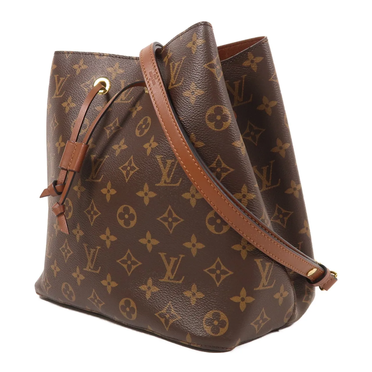 LOUIS VUITTON NeoNoe M44887 兩用包 塗層帆布 棕色 / Brown 塗層帆布 中古品A - 縮圖 3