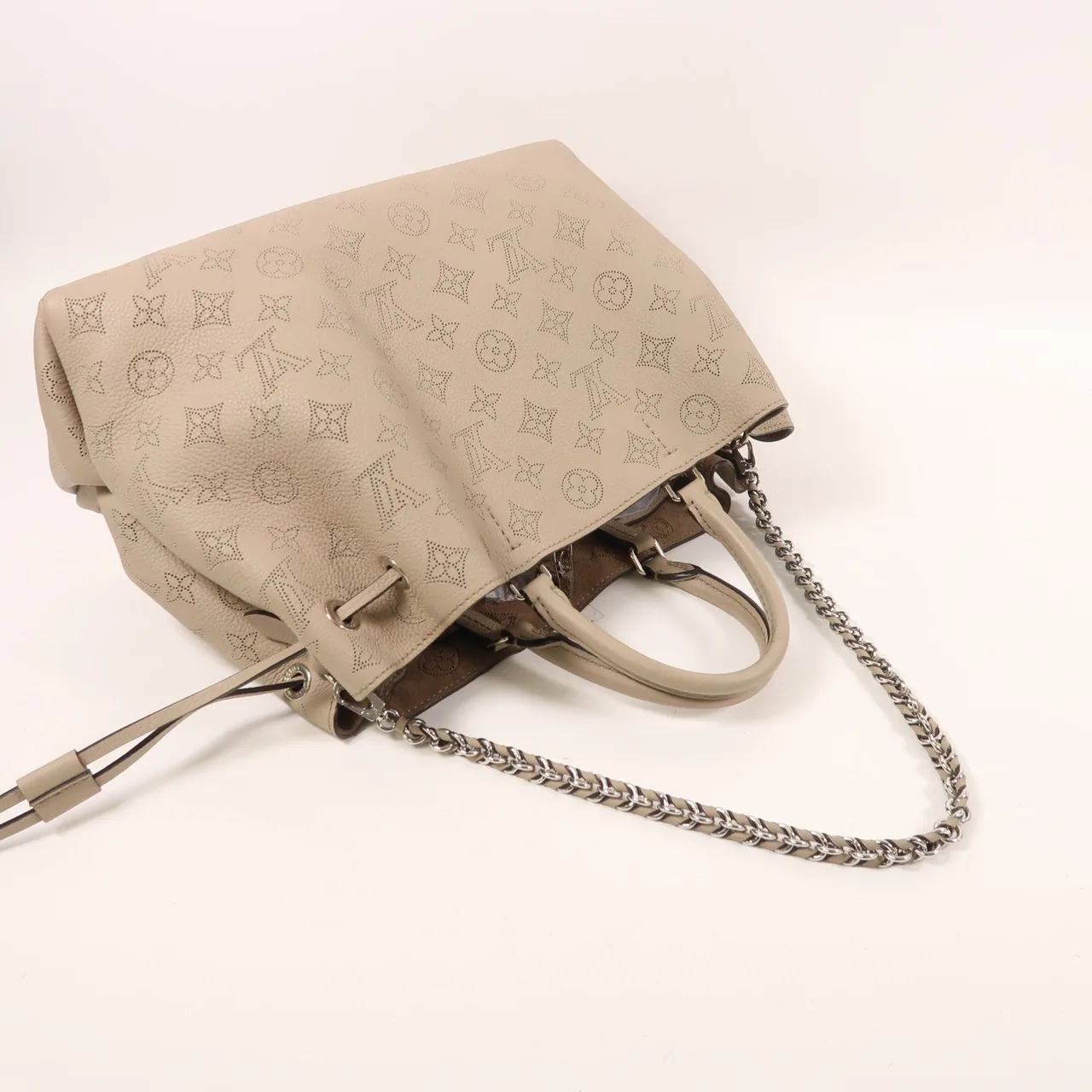 LOUIS VUITTON Bella M59201 兩用包 皮革 灰色 / Grey 皮革 中古品B - 縮圖 9
