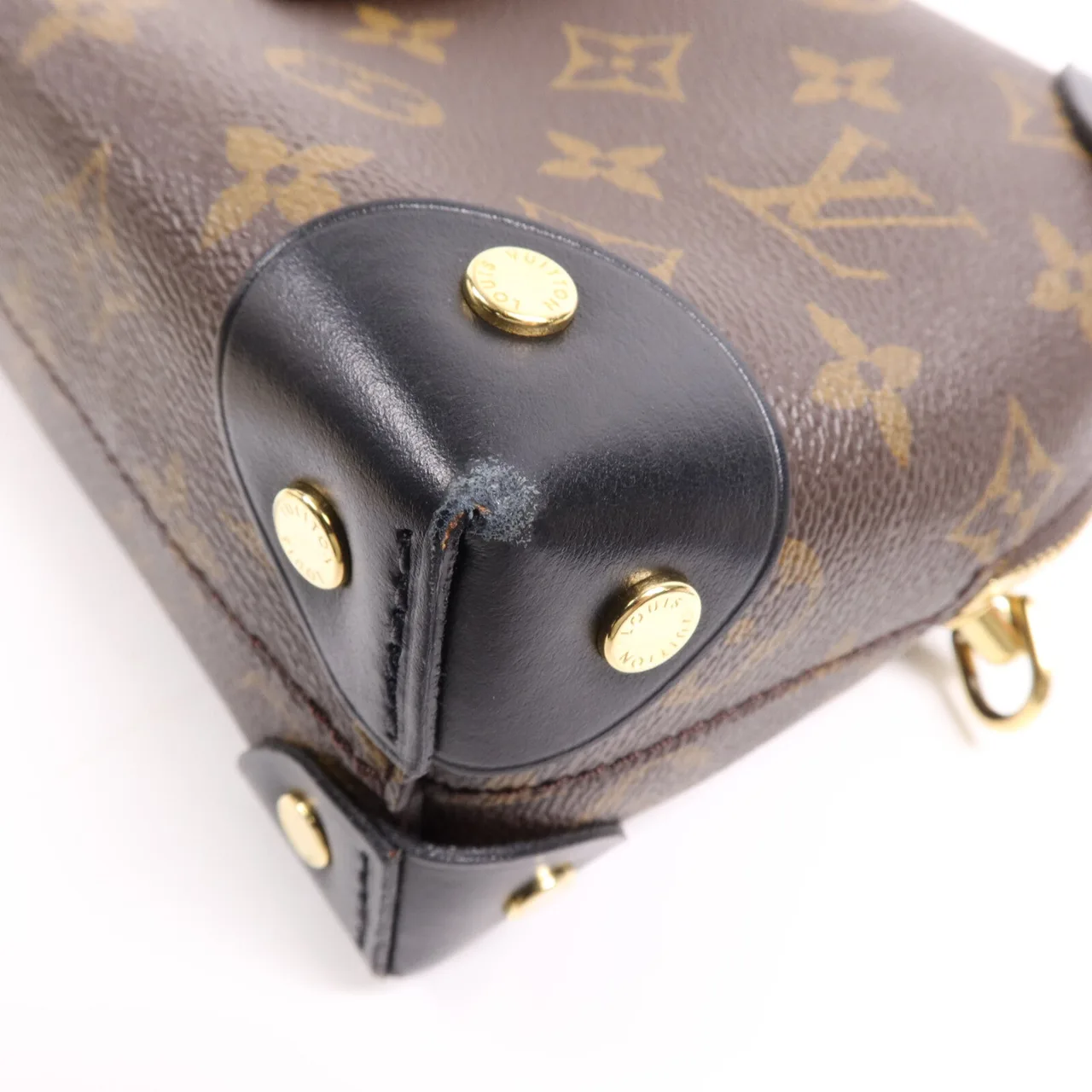 LOUIS VUITTON Petite Malle Souple M45571 兩用包 塗層帆布 棕色 / 黑色 塗層帆布 中古品A - 縮圖 5