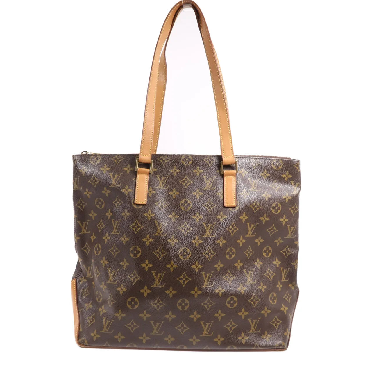 LOUIS VUITTON Cabas Mezzo M51151 肩背包 塗層帆布 棕色