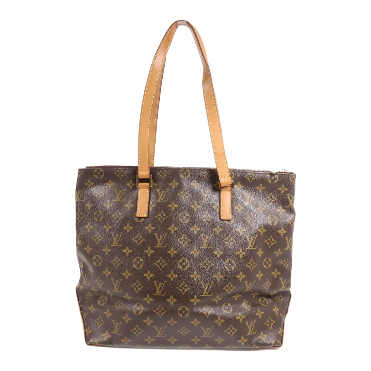 LOUIS VUITTON Cabas Mezzo M51151 肩背包 塗層帆布 棕色 塗層帆布 中古品B - 縮圖 2