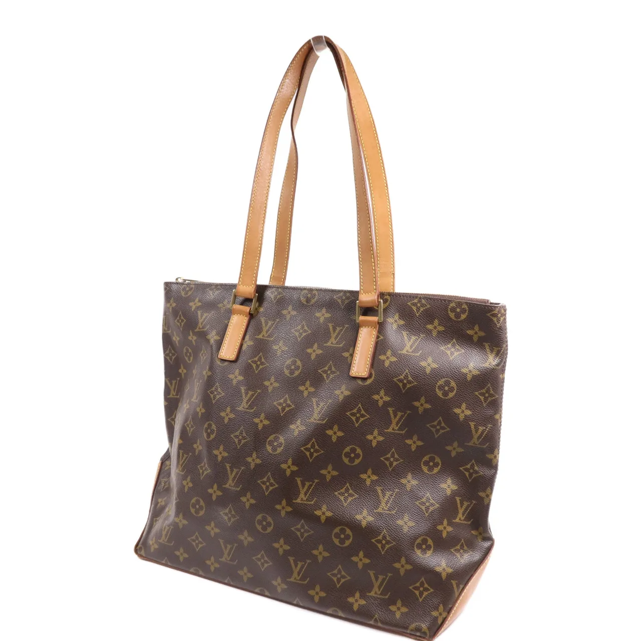 LOUIS VUITTON Cabas Mezzo M51151 肩背包 塗層帆布 棕色 塗層帆布 中古品B - 縮圖 3