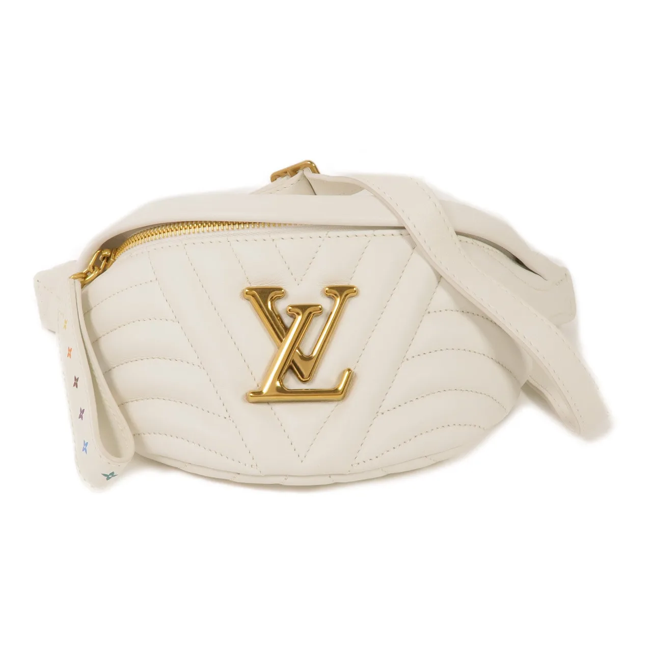 LOUIS VUITTON New Wave M53861 Belt Bag Calfskin 白色
