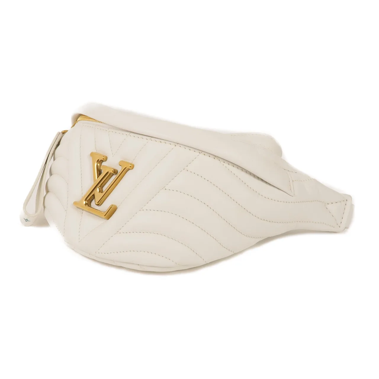 LOUIS VUITTON New Wave M53861 Belt Bag Calfskin 白色 Calfskin Rank B - Thumbnail 3