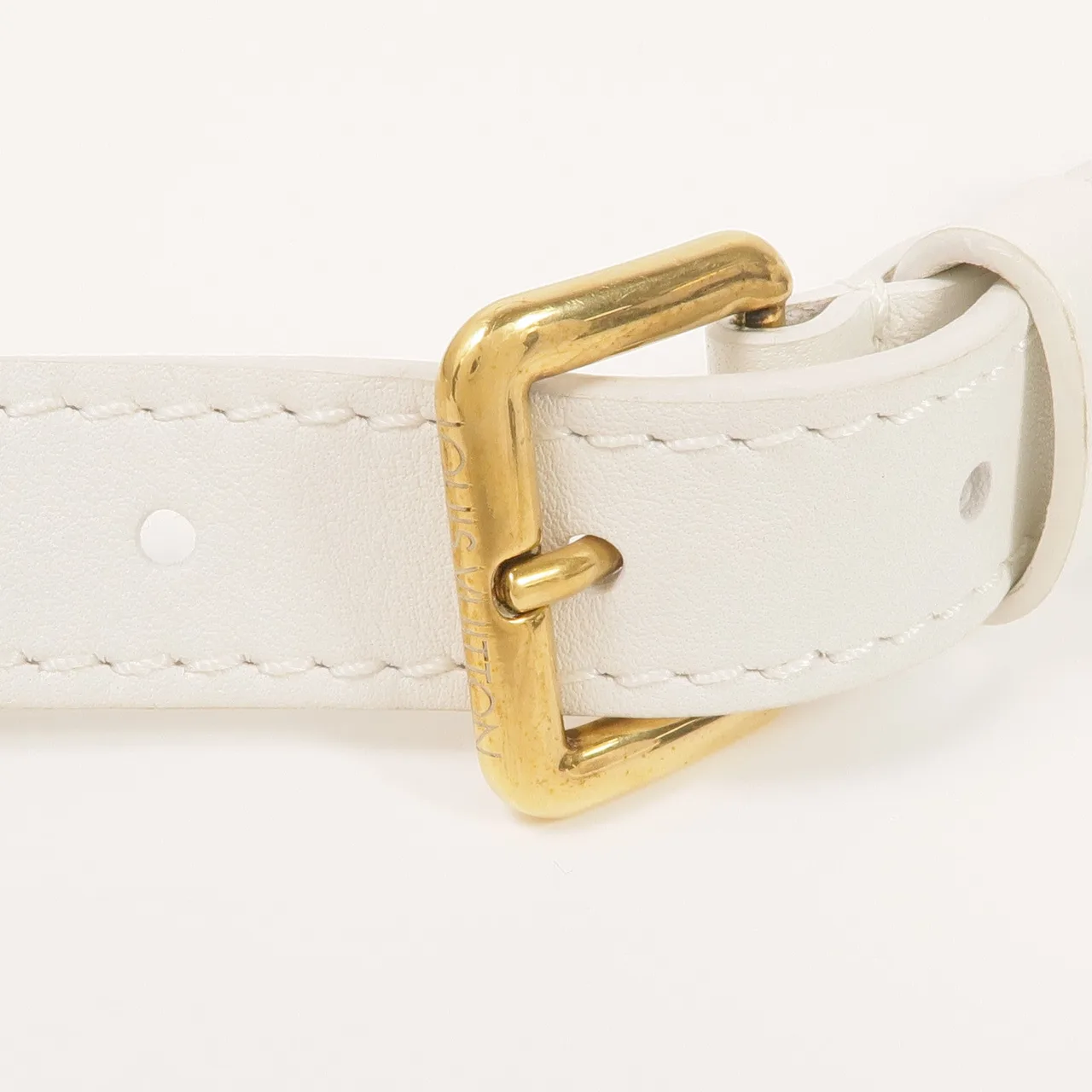 LOUIS VUITTON New Wave M53861 Belt Bag Calfskin 白色 Calfskin Rank B - Thumbnail 12