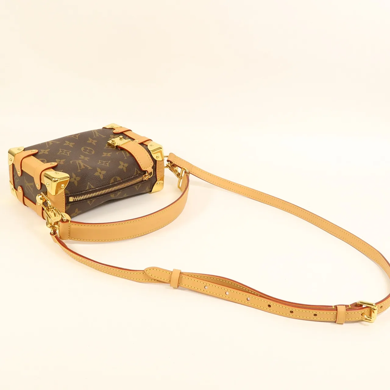 LOUIS VUITTON Side Trunk M46815 2-Way Bag Coated Canvas 棕色 Coated Canvas Rank A - Thumbnail 7