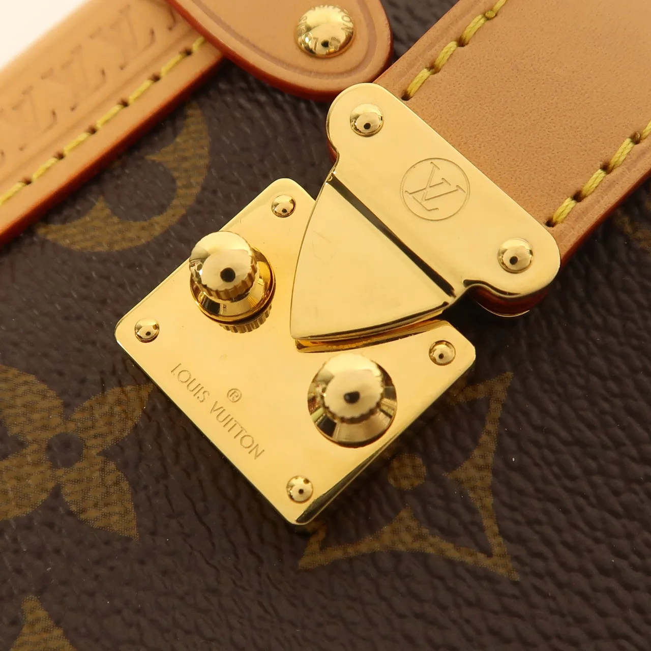 LOUIS VUITTON Side Trunk M46815 2-Way Bag Coated Canvas 棕色 Coated Canvas Rank A - Thumbnail 8