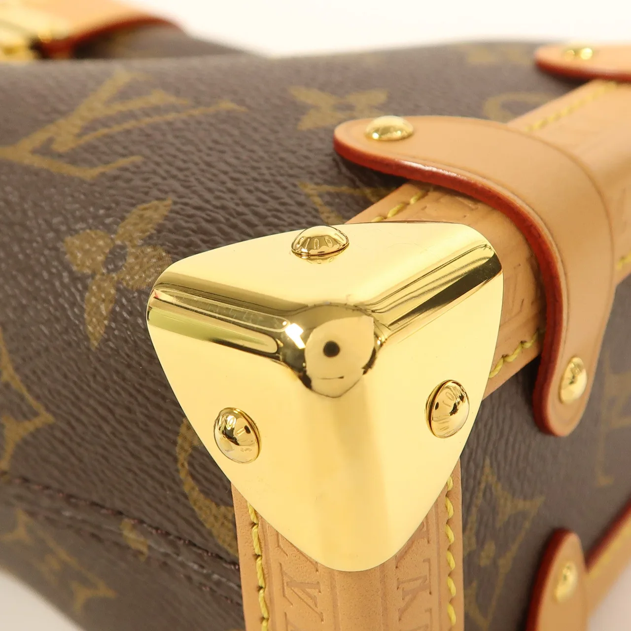 LOUIS VUITTON Side Trunk M46815 2-Way Bag Coated Canvas 棕色 Coated Canvas Rank A - Thumbnail 9