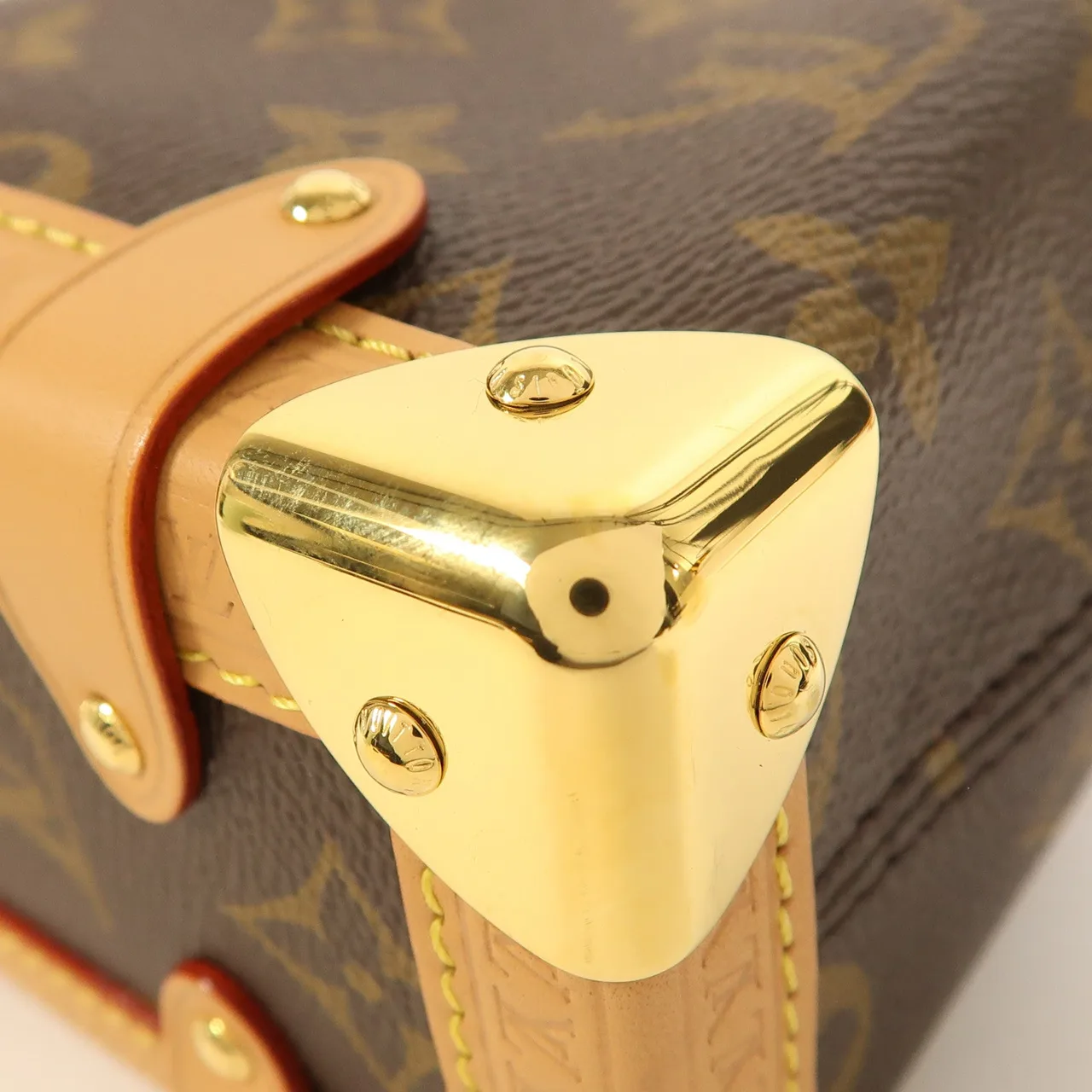 LOUIS VUITTON Side Trunk M46815 2-Way Bag Coated Canvas 棕色 Coated Canvas Rank A - Thumbnail 12