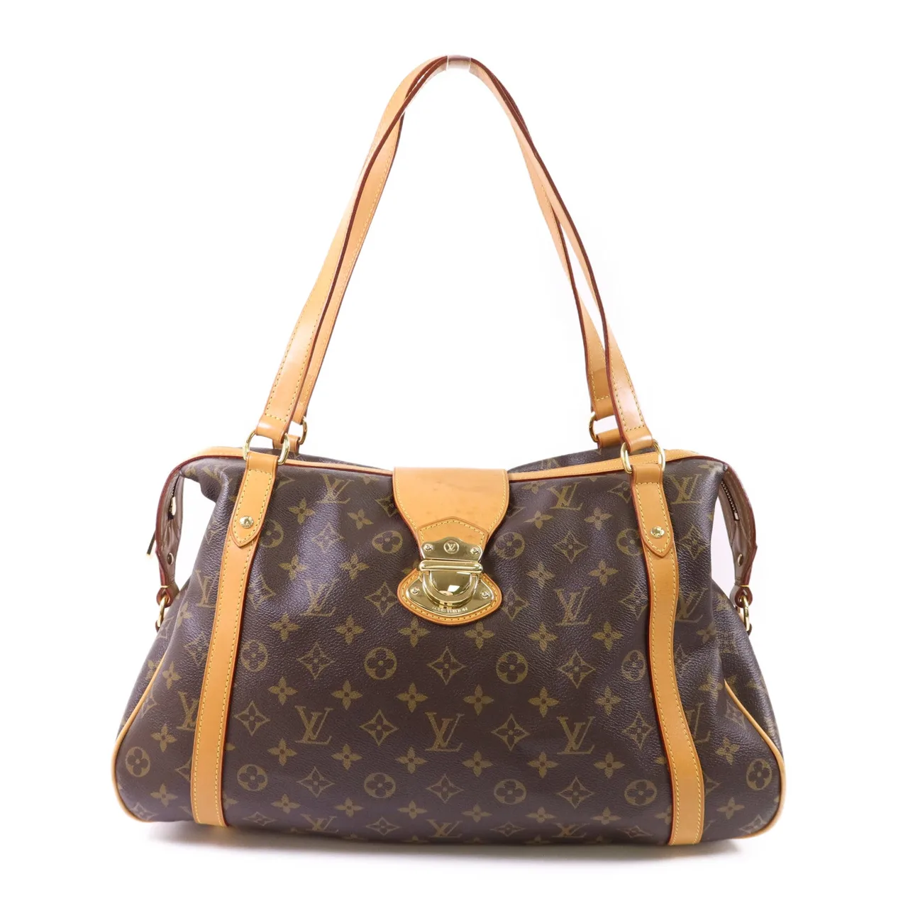 LOUIS VUITTON Stresa M51186 Shoulder Bag Coated Canvas 棕色