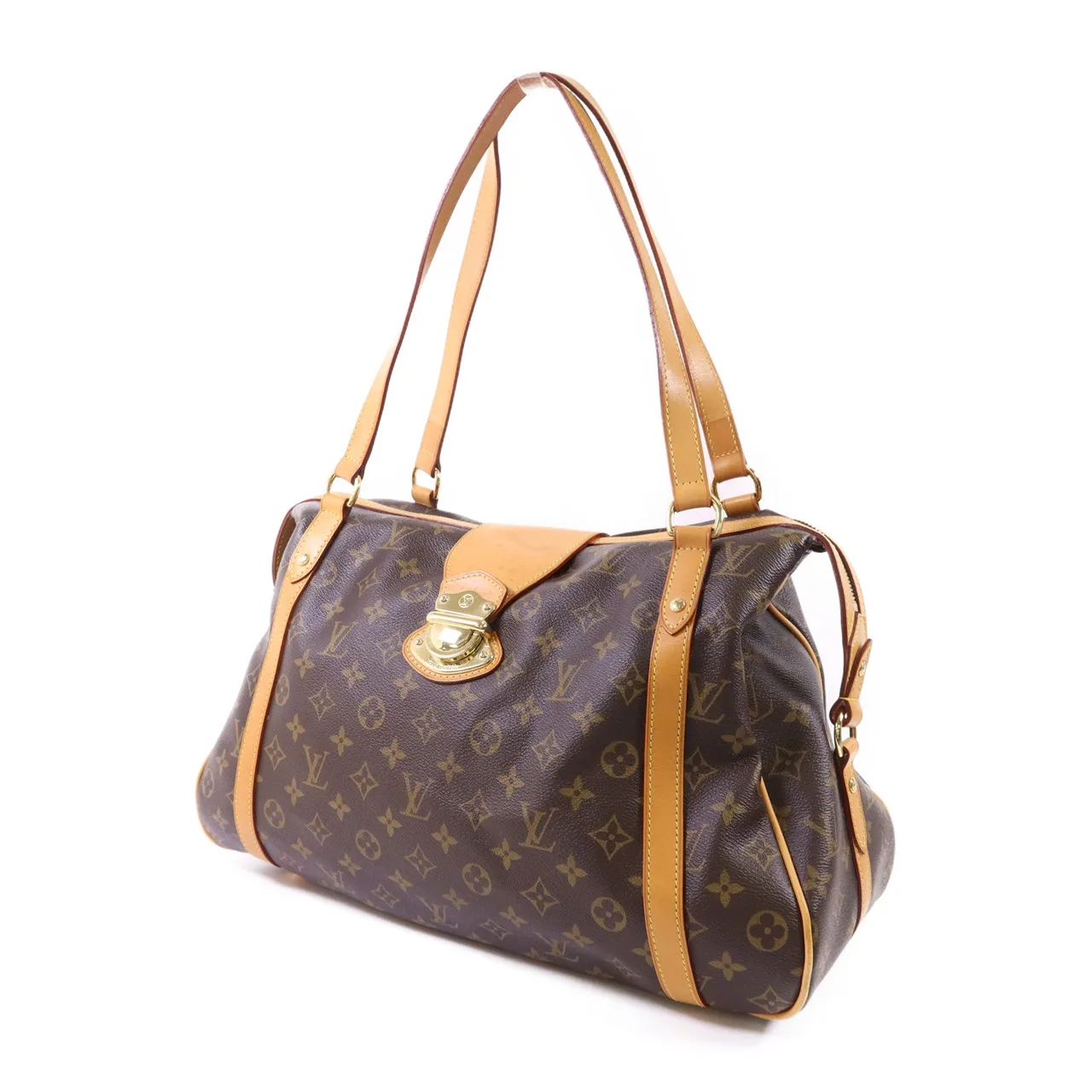 LOUIS VUITTON Stresa M51186 Shoulder Bag Coated Canvas 棕色 Coated Canvas Rank B - Thumbnail 3