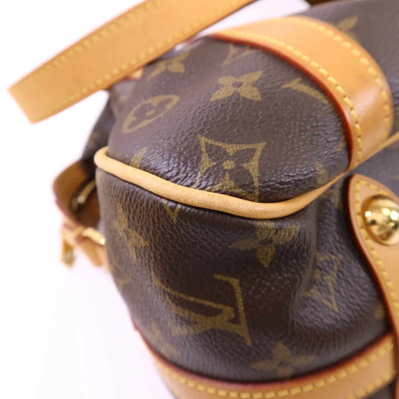 LOUIS VUITTON Stresa M51186 Shoulder Bag Coated Canvas 棕色 Coated Canvas Rank B - Thumbnail 16